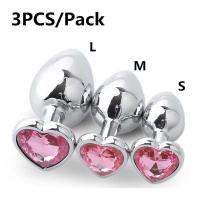 Leten S/M/L Anal Metal juguetes sexuales para adultos para mujeres hombres cristal erótico bala Butt Plug estimulador masajeador de próstata productos íntimos - details 0