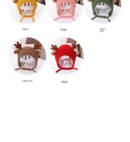 Gorro de Bebé de Ciervo Elk con Cuernos Cálido Gorro de Peluche para Invierno Otoño - details 3