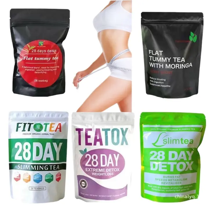 Flat Tummy 28 días té adelgazante de desintoxicación para perder peso - 1