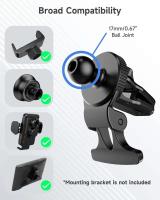 Clip de ventilación para coche, soporte, base de cabeza esférica de 17mm para salida de aire de coche, soporte para teléfono GPS - details 4