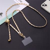 Cadena cruzada antipérdida para teléfono, funda de teléfono de cuero PU con metal, correas ajustables de lujo para colgar del cuello, para chicas y damas - details 11