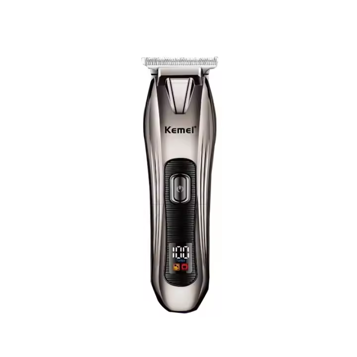 Kemei-cortadora de pelo eléctrica profesional para hombre, afeitadora de barba inalámbrica, recargable, 0mm - 1