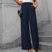 Pantalones de oficina de cintura alta y pierna recta para mujer para otoño - details 17