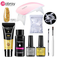 Set de Gel para Uñas de 4 Partes Kit de Arte de Uñas Acrílicas con Lámpara Mini - details 1