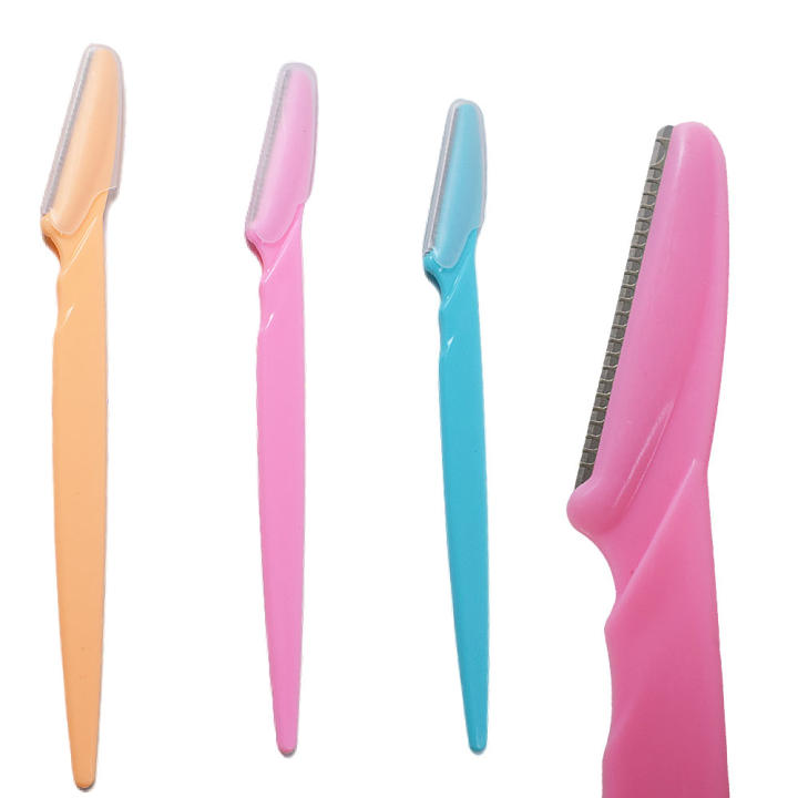 Easy Use Eyebrow Trimmer Portable Sharp Razor Shaver Eye Brow Shaper Shaping Makeup Tool Scissors Facial Hair Remover Wholesale