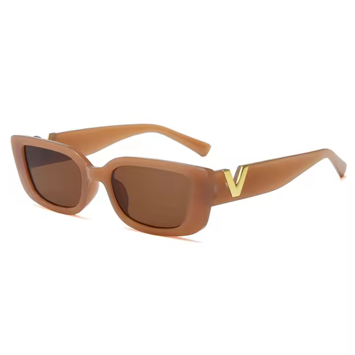 Nuevas gafas de sol coreanas de montura pequeña, gafas de sol femeninas, gafas de moda Hip Hop Box - 1