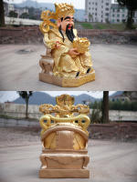 3 estatua de Buda 1 metro 6 templo de resina de fibra de vidrio vestido de rojo invita al Dios de la riqueza - details 20