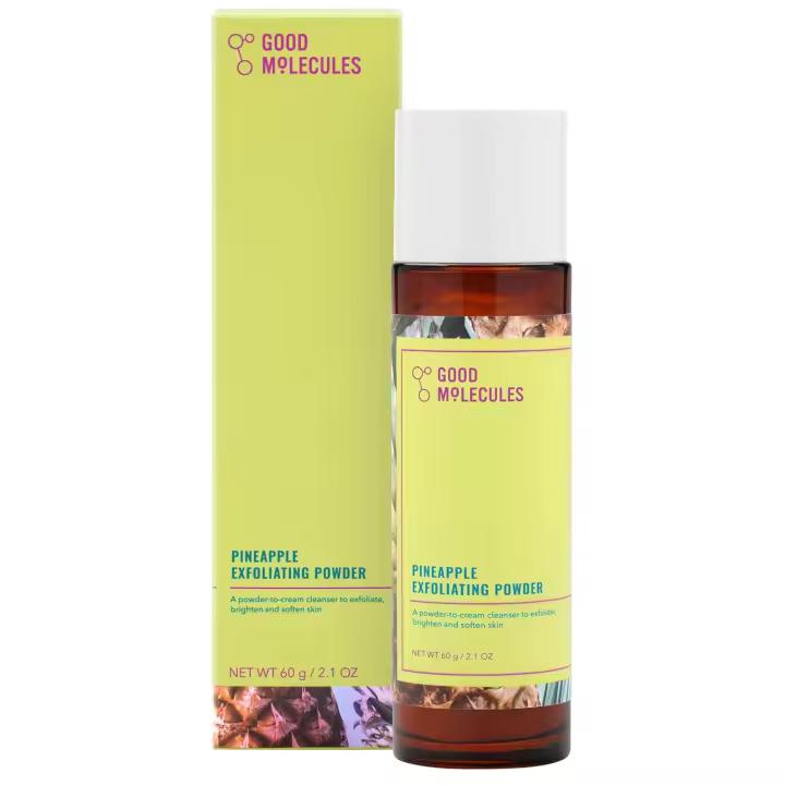 Good Molecules Polvo exfoliante de piña - Exfoliante facial suave y exfoliante con enzimas, limpiador antienvejecimiento y sin alcohol - Cuidado de la piel para el rostro - 1