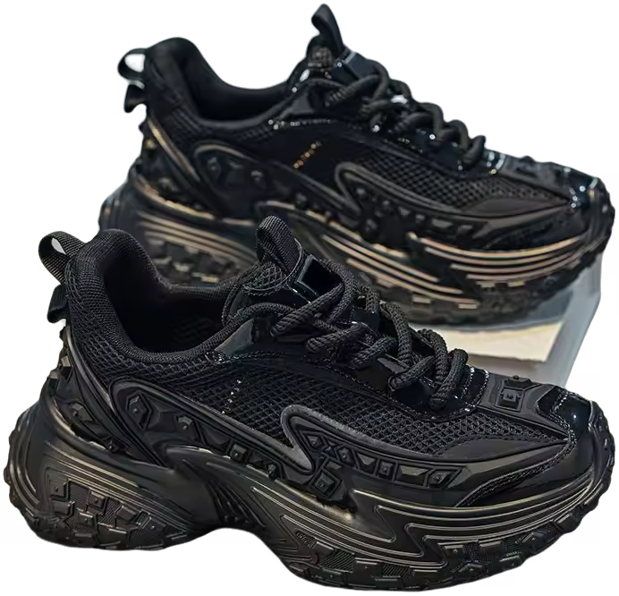 2025 zapatos populares de los hombres zapatos de malla de verano zapatos deportivos de los hombres casual pequeño blanco antideslizante suela gruesa aumentando papá zapatos de moda. - 1