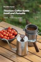 Journey Without Borders - Cafetera de titanio con cuello de cisne, hervidor de agua, villa para acampar al aire libre, tetera, 300 ml - details 0