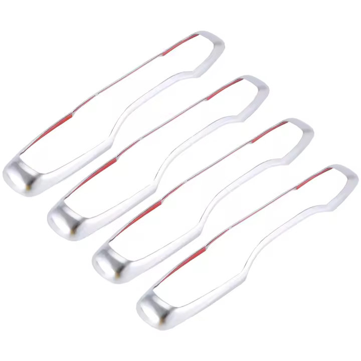 La decoración embellecedora de manija de puerta de coche, 4 Uds., es adecuada para Volvo XC60 XC90 S90 V90 2018 2019 2020, accesorios cromados - 1