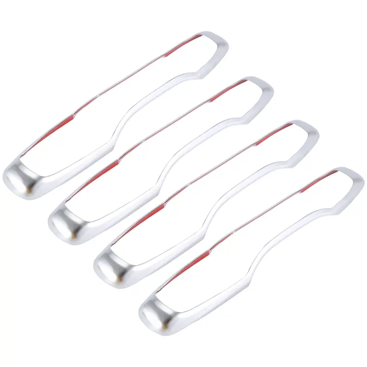 La decoración embellecedora de manija de puerta de coche, 4 Uds., es adecuada para Volvo XC60 XC90 S90 V90 2018 2019 2020, accesorios cromados - 1