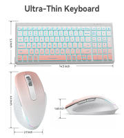 Combinación de teclado y ratón recargable de retroiluminación RGB ergonómica Bluetooth de doble modo silencioso juego de teclado y ratón inalámbrico, adecuado para escritorios / computadoras portátiles - details 16