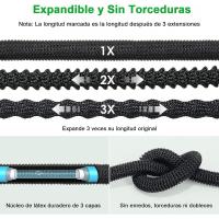 Manguera de jardín extensible, mangueras de jardín con pistola rociadora de 8 funciones, manguera flexible y ligera para lavado de - details 4