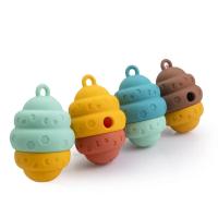 Juguete de silicona con forma de piña para perro, resistente a mordeduras, rechinar los dientes, alimentación, juguete para perro a prueba de fugas, cuenco interactivo de comida lenta para mascotas al aire libre - details 3