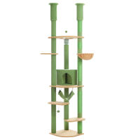 PAWZ Road Árbol para gatos alto de altura ajustable con acogedora hamaca para condominio, torre para gatos de suelo a techo, poste rascador para gatos de interior, juguetes para gatos, gato accesorios - details 20