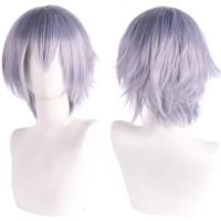 Pelucas sintéticas rectas cortas universales, extensión de cabello falso, peluca colorida para Cosplay, pelucas de fiesta de Anime rojas en capas, juego de rol - details 27