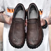Zapatos De Piel informales Para Hombre, Cómodos, Aptos Para El Exterior, Mocasines Transpirables Antideslizantes - details 18