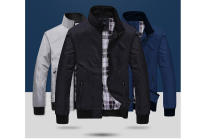 Chaqueta ligera para hombre, cazadora informal para exteriores, abrigos Bomber ajustados, ropa de trabajo de negocios, primavera y otoño - details 1