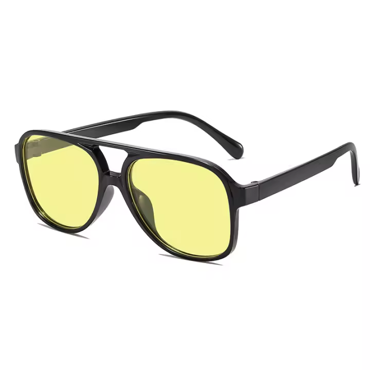 Gafas de sol retro de doble viga 2024 Nueva tendencia Ins Personalizadas con marco grande Gafas de sol estilo Toad de celebridad de internet - 1