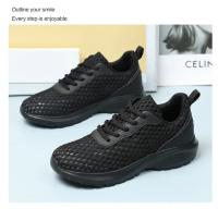 Zapatillas de deporte de moda de las mujeres ahuecadas hacia afuera ultra ligeras grandes de malla transpirable zapatos casuales de los zapatos de las mujeres - details 28