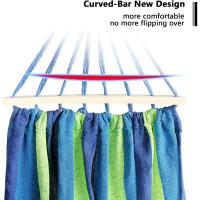 Hamaca con Soporte Plegable para Jardín Patio Trasero Playa Mochileros, Multicolor,255cm,Carga MAX 120kg - details 25