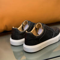 Zapatos casuales de cuero de vaca rayados a mano de alta gama para hombres - details 5