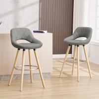 Taburete Bar Alto para Bistro, Cafetería y Cocina, con Funda de Piel - details 5