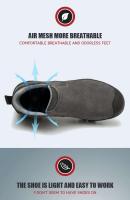 Zapatos de trabajo de seguridad para construcción y soldadura anticompresión para hombre, resistentes al desgaste, indestructibles, para uso en exteriores - details 6