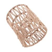 Paquete de 2 pantallas de lámpara de ratán, repuesto de pantallas de lámpara tejidas a mano de 5,9 x 5 pulgadas para lámparas de pie, luz colgante - details 4