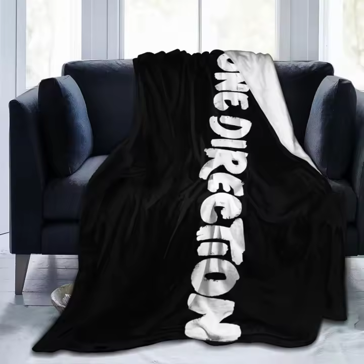 Manta ligera de franela Ultra suave para sofá, cama, uso en todas las estaciones, One Music Direction - 1