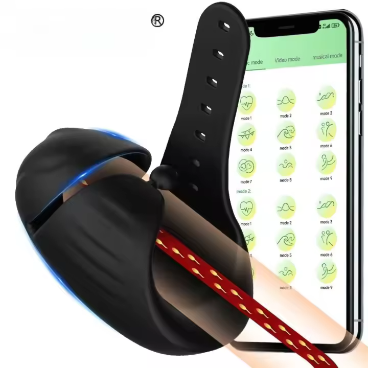 Leten-vibrador Bluetooth para hombres y adultos, entrenador retardante, masajeador de glande, masturbador masculino, Juguetes sexuales - 1