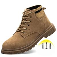 Zapatos de Trabajo Ligeros y Transpirables Punta de Acero Antigolpes A Prueba de Agujeros - details 13