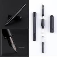 Pluma estilográfica de Punta FINA, estilográfica de Tonte líquida negra media de 0,5mm - details 0