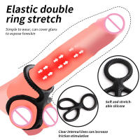 Anillo de pene para hombres, eyaculación retardada, extensor de erección, juguetes sexuales para hombres, BDSM - details 4