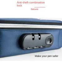 Gran Estuche de Lápices con Cerradura de Contraseña Color Sólido Duradero Para Oficina o Escuela - details 15