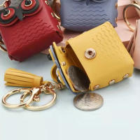 LLavero de Mini Bolso multiusos con forma de búho, bolsa de auriculares ligera portátil para mujeres y niñas - details 3