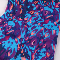 Vestido de Verano 2025 para Mujer Estampado Azul, Cuello en V, Ajuste Delgado, Envoltura de Cadera, Manga Corta - details 19