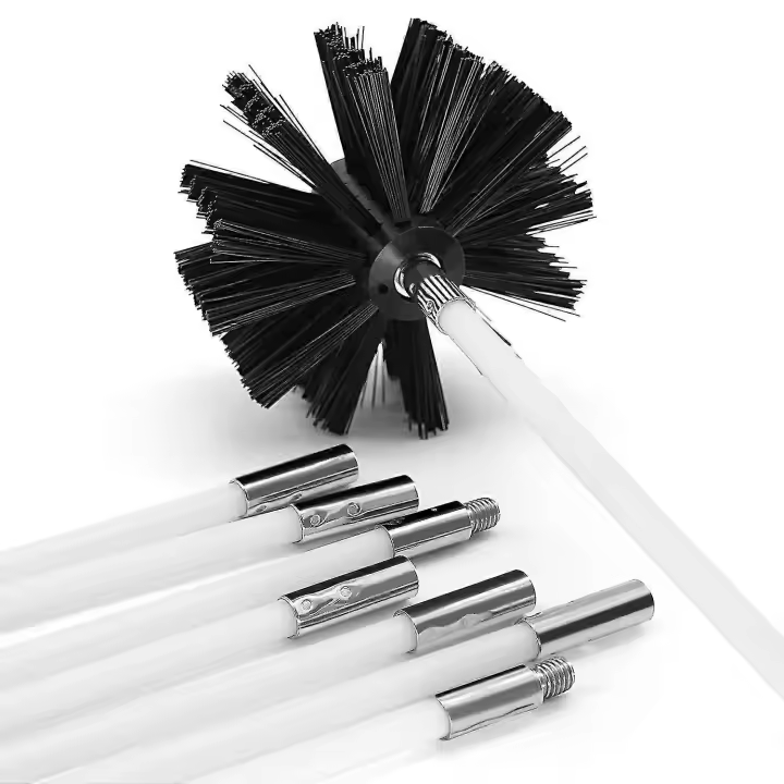 Kit de Chimenea Barrido Conjunto de Limpieza de 10 Unids con 6 Varillas de Nylon Flexibles - 1