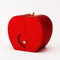 Collar Personalizado de Cobre con Colgante de Proyección 100 Lenguas Caja de Joyería en Forma de Manzana con Rosa Conservada Perfecto para el Día de la Madre - details 19