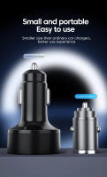 VAORLO-Mini anillo de tracción Invisible para coche, Cargador USB de 100W + tipo C/+ PD30W QC3.0 puerto dual, adaptador de carga de teléfono con Flash súper rápido - details 5