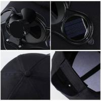 Gorra de béisbol con energía solar de verano, visera con ventilador de refrigeración para uso en exteriores - details 7