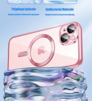 Funda de Silicona Ultra Delgada con Revestimiento Claro Protectora de Lente Magnético Magsafe para iPhone Rosa - details 20