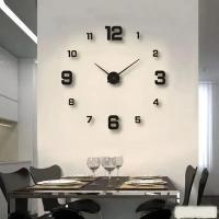 Reloj digital Reloj de pared Sala de estar Jardín grande Espejo acrílico Etiqueta Decoración Decoración para dormitorio Decoración Relojes - details 0