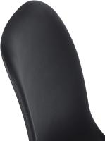 Juego de 4 sillas giratorias de ante para comedor con asiento acolchado, sillas de diseño para salón o cocina, con patas de metal negro, marrón - details 60