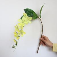 Simulación de 9 cabezas de jazmín colorido como jazmín Artificial Real, modelo de paisaje, flores colgantes, suministros de fiesta de cumpleaños - details 11