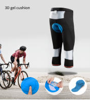 WOSAWE Pantalones de Ciclismo para Hombres Largos de Bicicleta 3D con Gel Compresión Transpirable Material de Poliéster Estilo Normal - details 1
