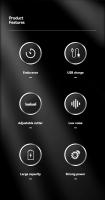 Kemei-cortadora de pelo profesional para hombres, recortadora de pelo inalámbrica, recargable, con pantalla LED, kit de aseo - details 1