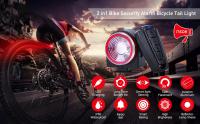 Alarma de Bicicleta Elecpow A8Pro con Luz Trasera Sensible al Freno Control Remoto Inalámbrico Carga USB Alarma Antiburguaje Luz de Cola de Bicicleta - details 0