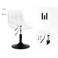 WOLTU Taburete Tocador, Silla Escritorio Ergonomica, Taburete con Respaldo, Altura Ajustable